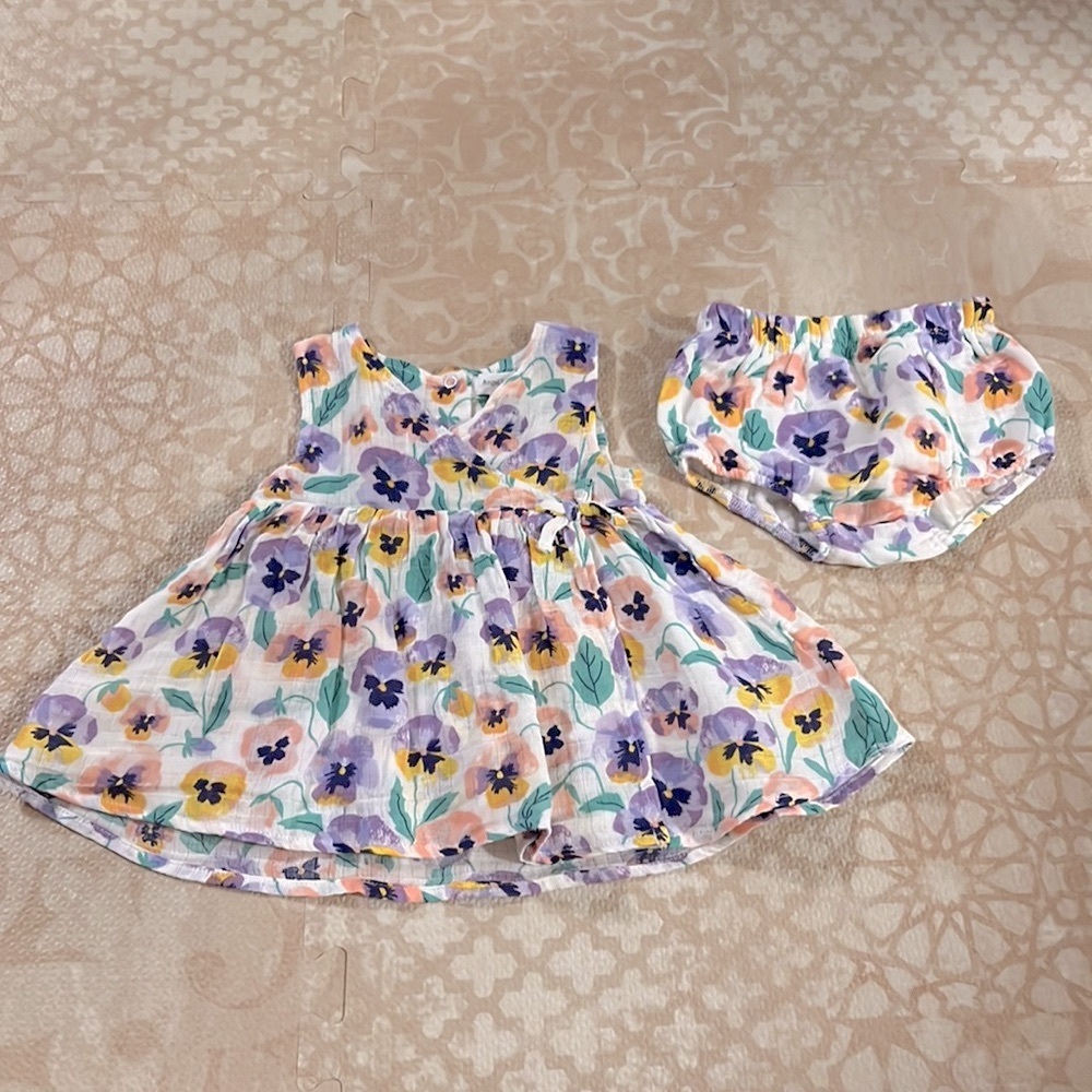 Angel Dear kimono dress and bloomers